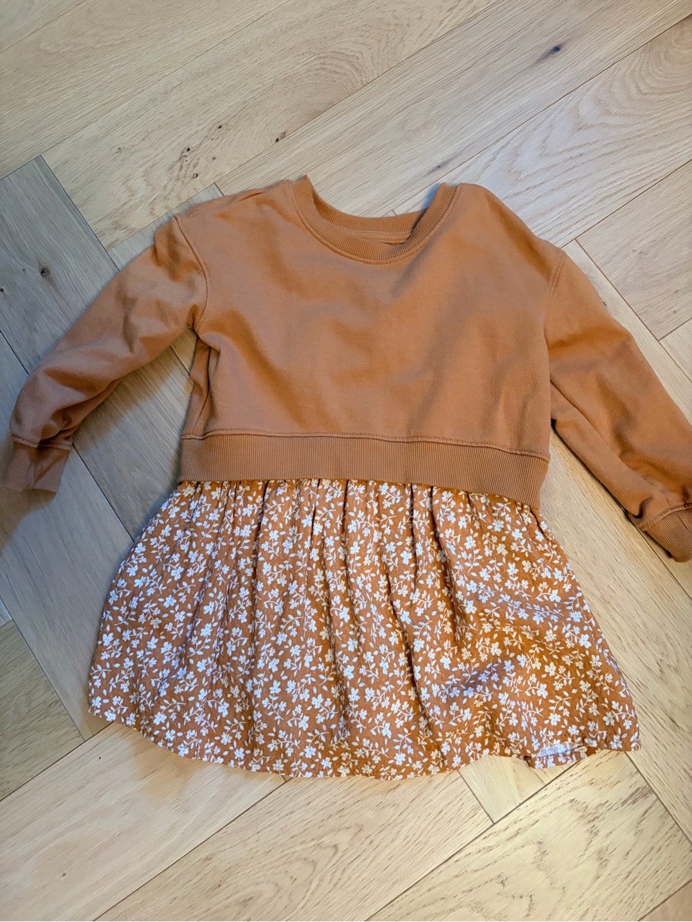 Cat & Jack Floral Sweatshirt Dress